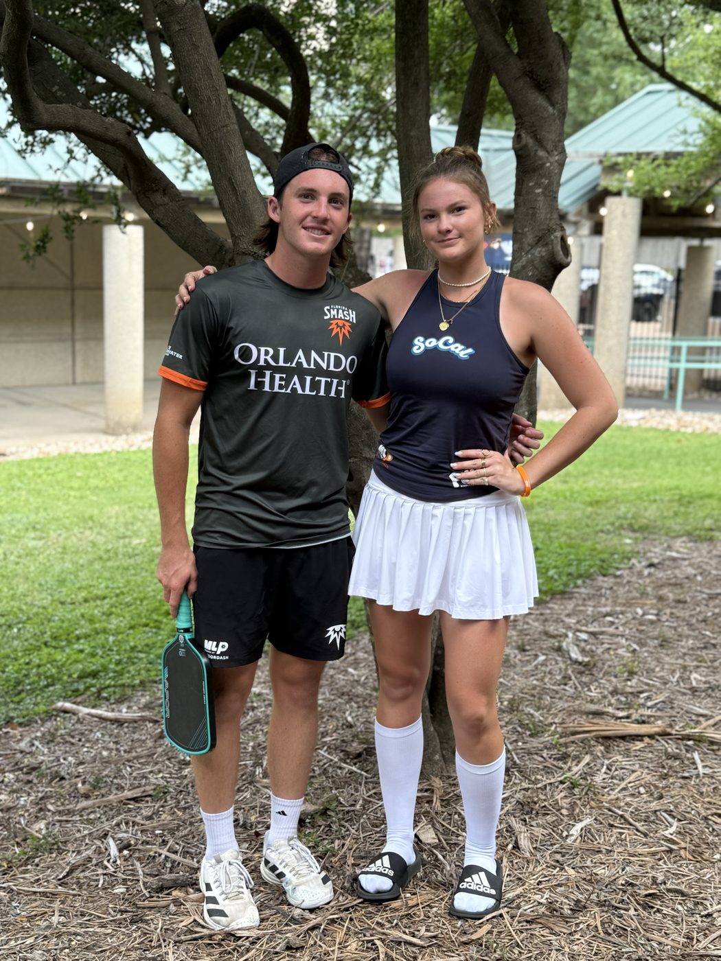Cailyn Campbell with teammate